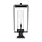 Z-Lite Sheridan 1 Light Outdoor Pier Mounted Fixture, Black And Seedy 594PHBR-533PM-BK - alternate 5